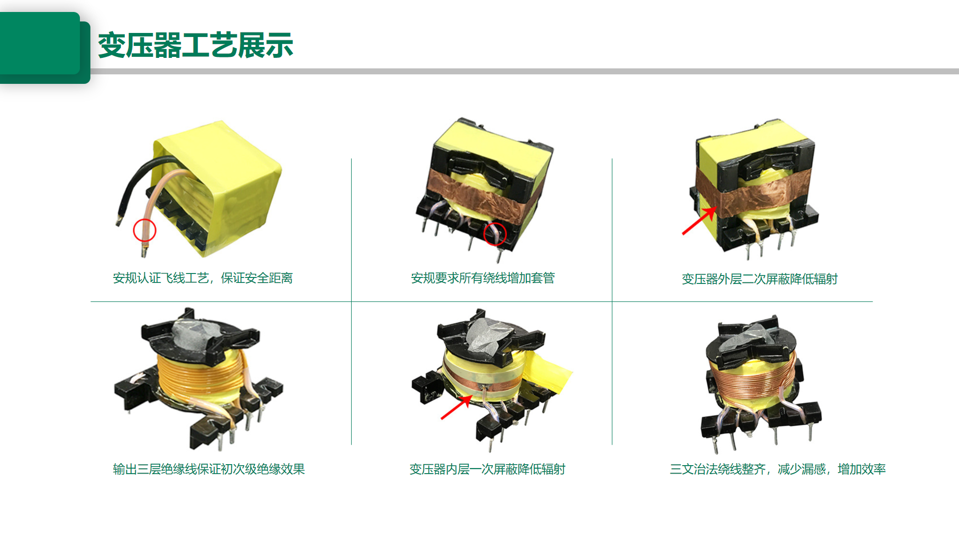 開關電源裸板變壓器工藝展示